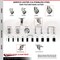 Service Caster 5 Inch 316SS Gray Polyurethane Swivel 12mm Threaded Stem Caster Brake, 2PK SCC-SS316TS20S514-PPUB-M1215-2-TLB-2 - alternate 6